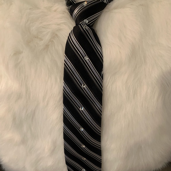 Other - Black & White w/Rhinestones Necktie